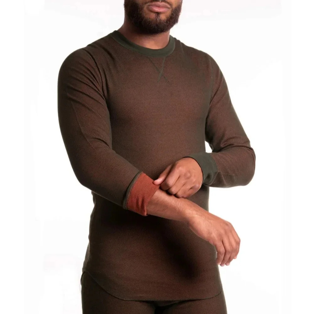 Men's reversible thermal crew Size Large Fits chest 42-44" NWT